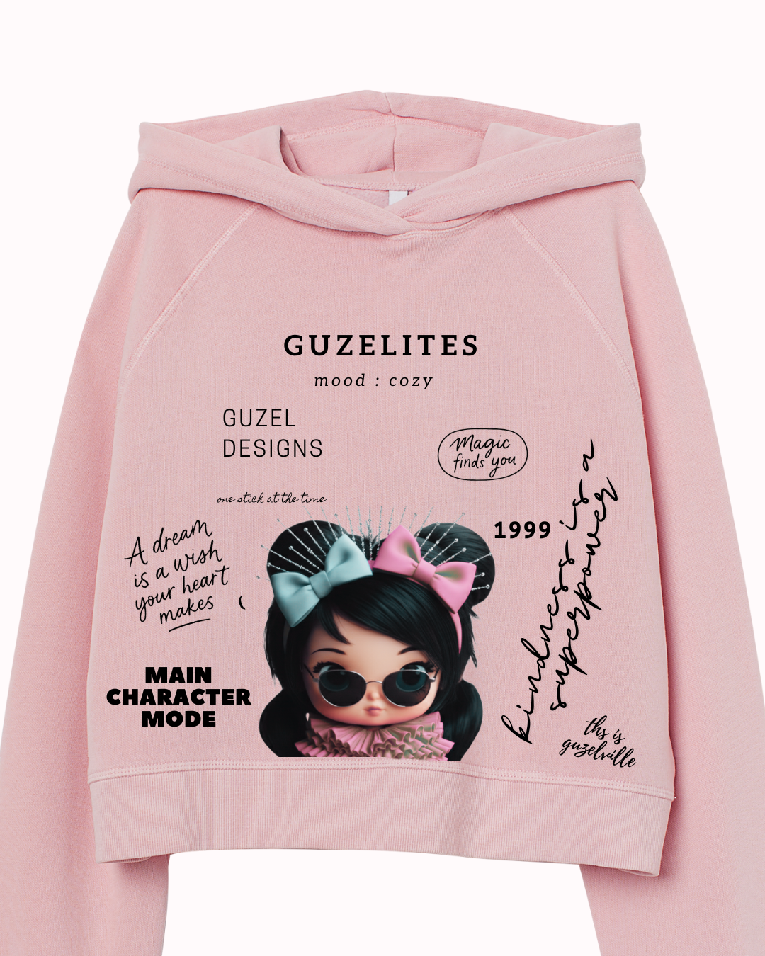 Pink Mood:COZY Güzelites hoodie